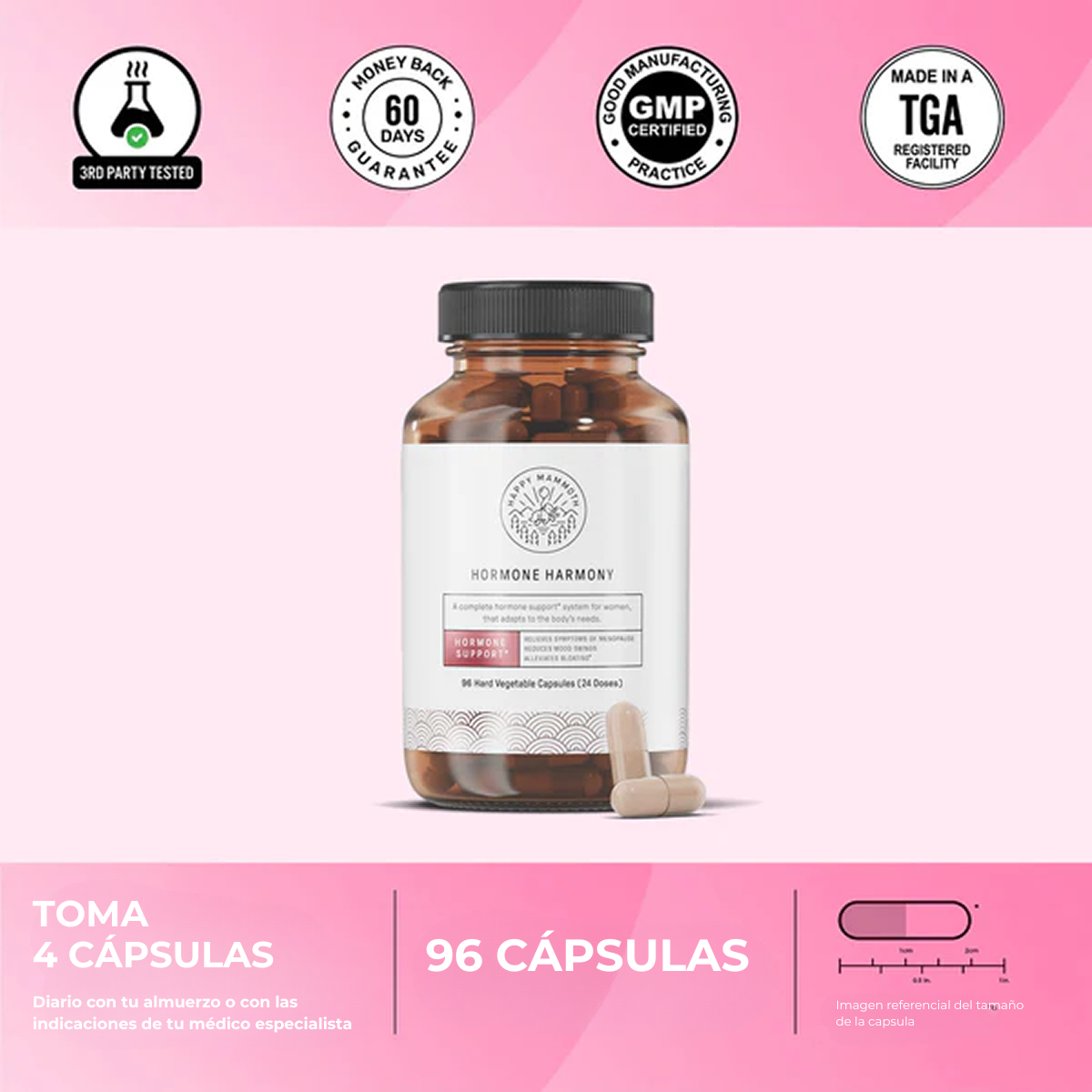 Hormone Harmony™ | Fórmula herbal avanzada para el equilibrio hormonal femenino