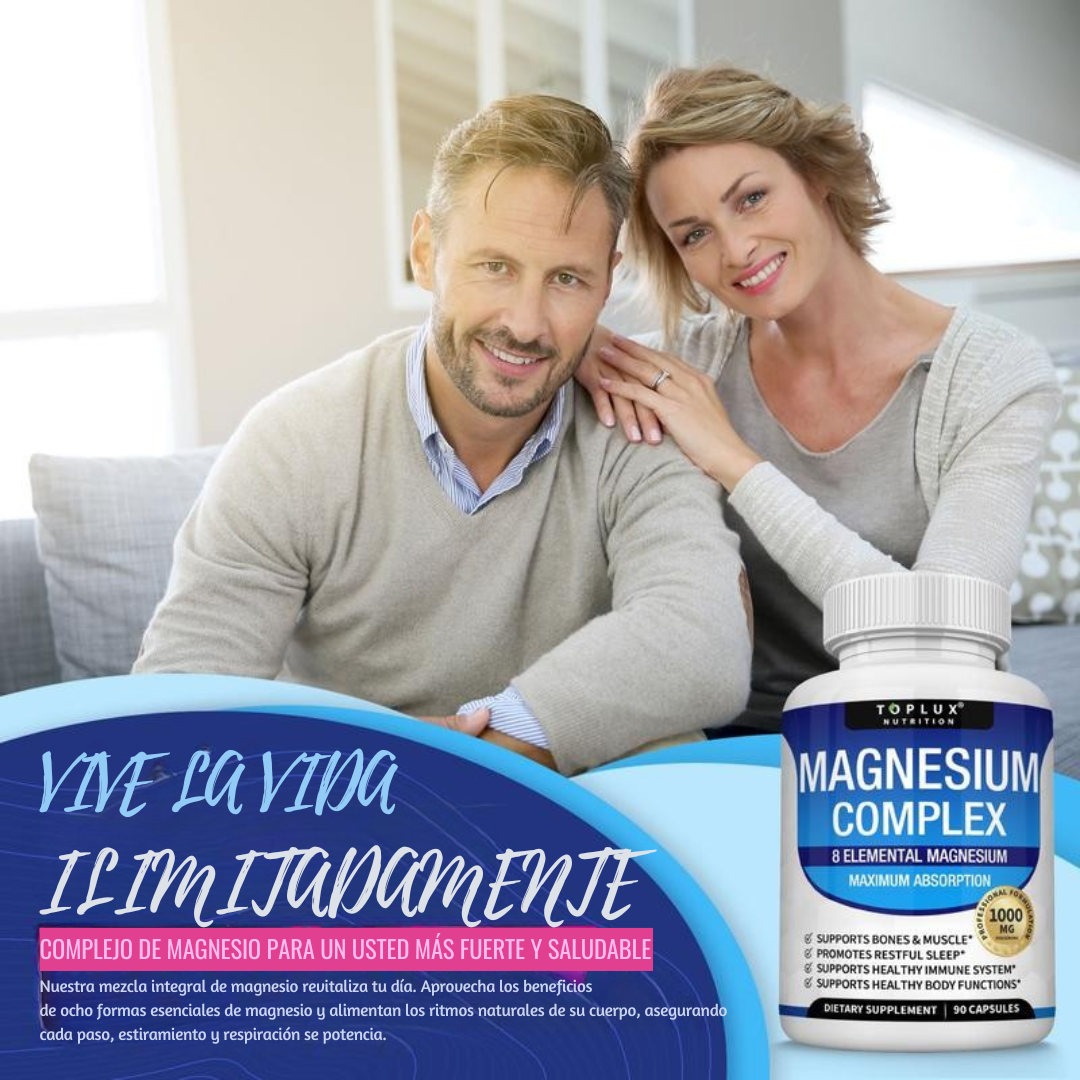 Magnesium Complex 60 Cápsulas | Energía, relajación y rendimiento en un solo suplemento premium
