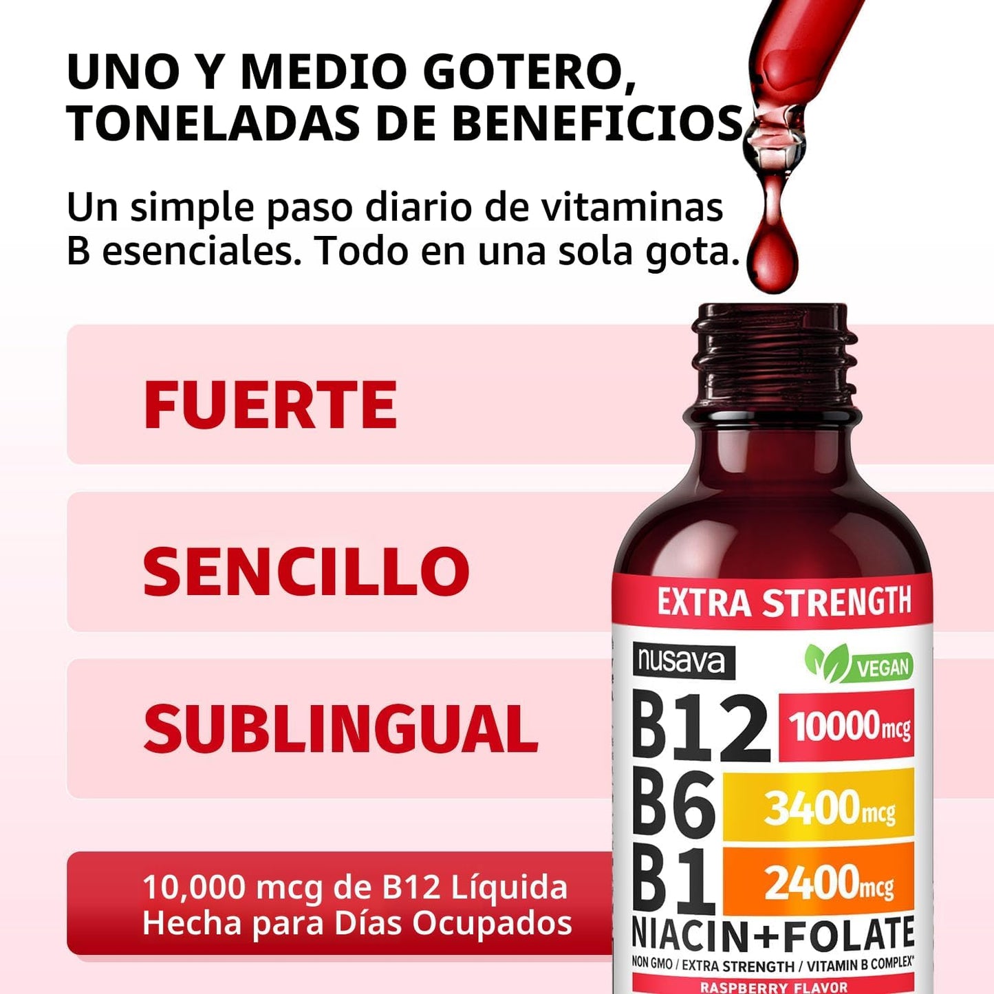 Vitamina B12 Nusava x2 | Recupera tu Energía y Reduce la Fatiga