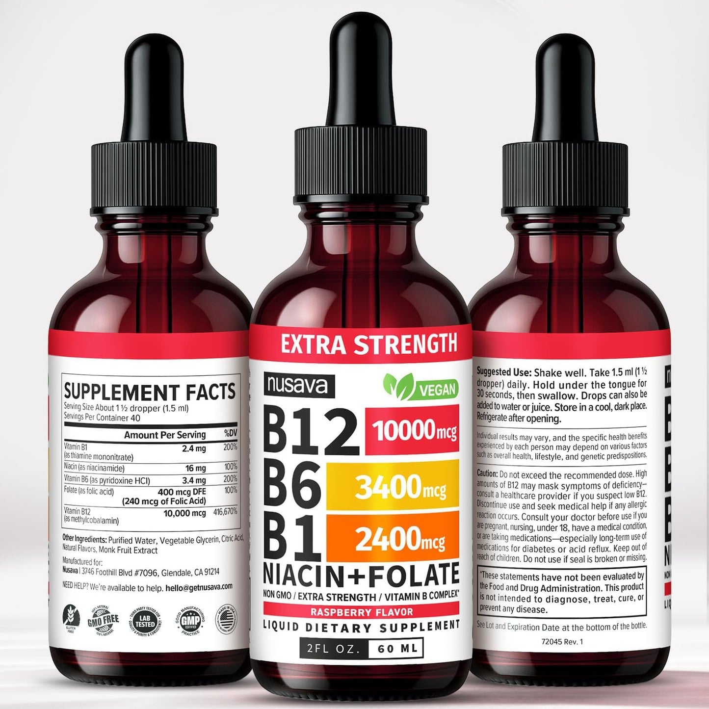 Vitamina B12 Nusava x2 | Recupera tu Energía y Reduce la Fatiga