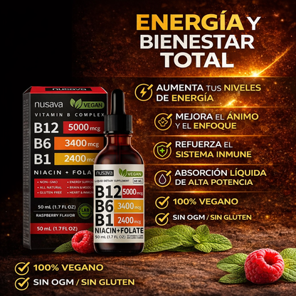 Vitamina B12 Nusava x2 | Recupera tu Energía y Reduce la Fatiga
