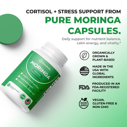 Moringa Rosabella – Reduce el cortisol de forma natural para ayudar a restaurar el equilibrio interior y exterior.