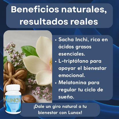 LUNOX Sueño Profundo y Natural | 30 Capsulas